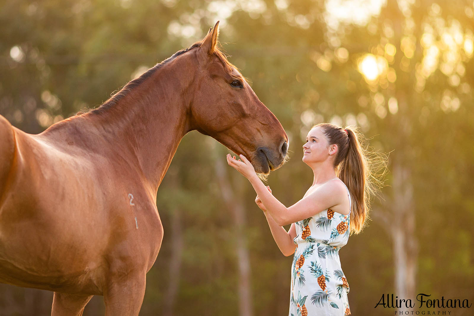Sponsored rider Mackenzie with Barney and Sunny