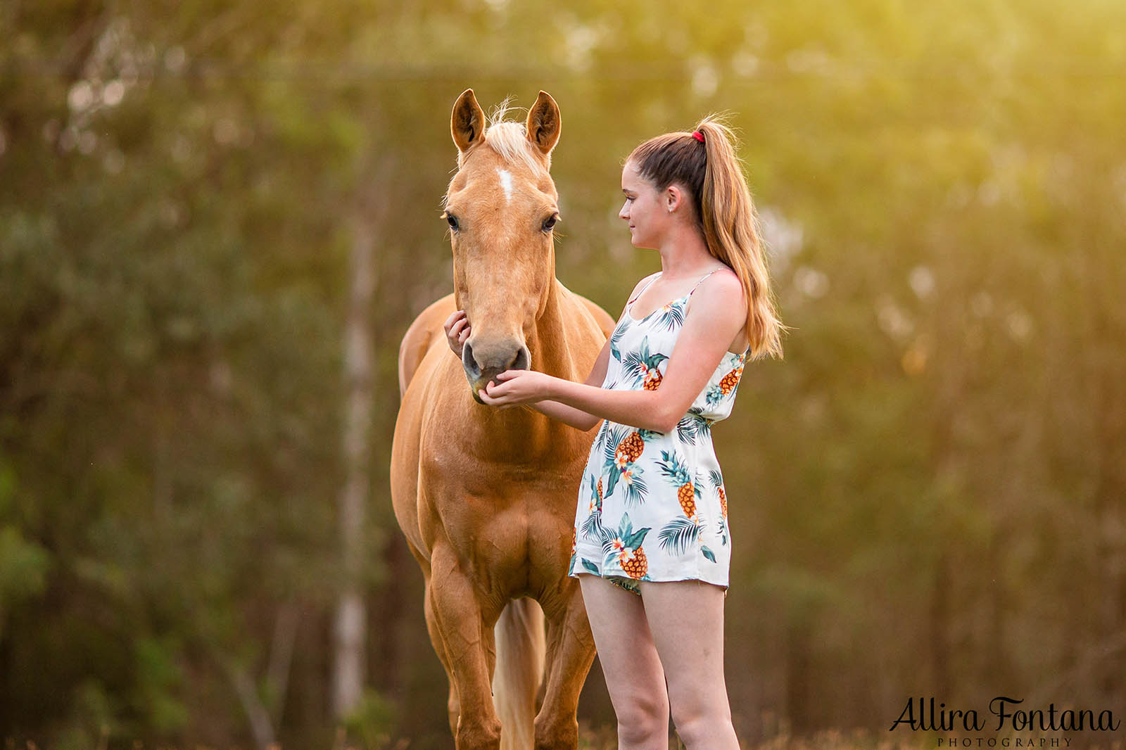 Sponsored rider Mackenzie with Barney and Sunny 