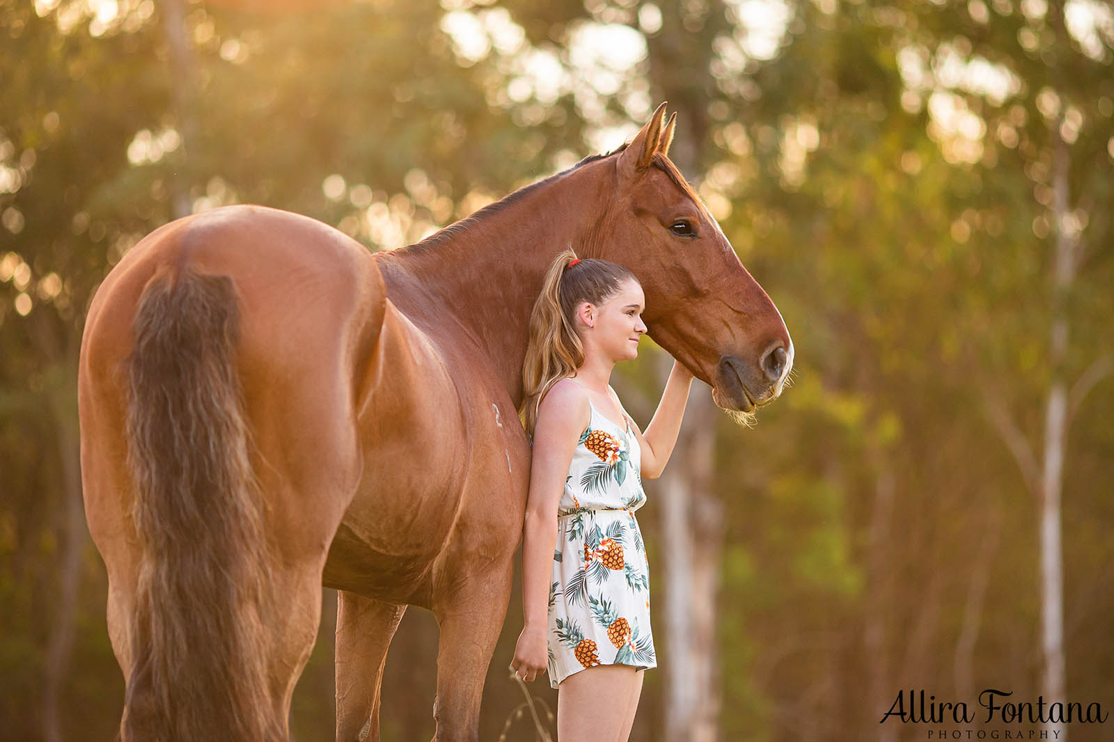 Sponsored rider Mackenzie with Barney and Sunny