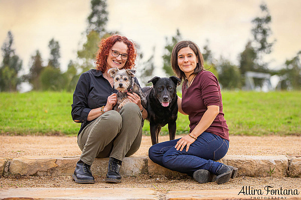 Emma and Emily with Grommit and Sunny at Bungarribee Park