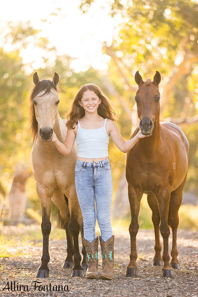 Alexa with Soda Pop and Spirit at Arcadia Pony Club