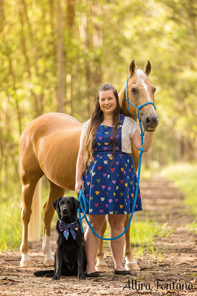 Courtney, Jake and Ziva at Scheyville National Park 