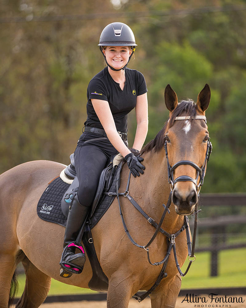 Sponsored rider Mackenzie with Vivajoy 