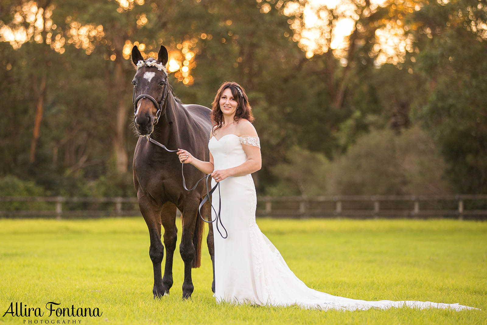 Victoria's wedding photo session at Galston Rural Spots Facility 