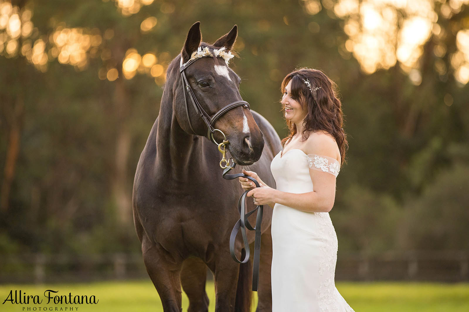 Victoria's wedding photo session at Galston Rural Spots Facility 