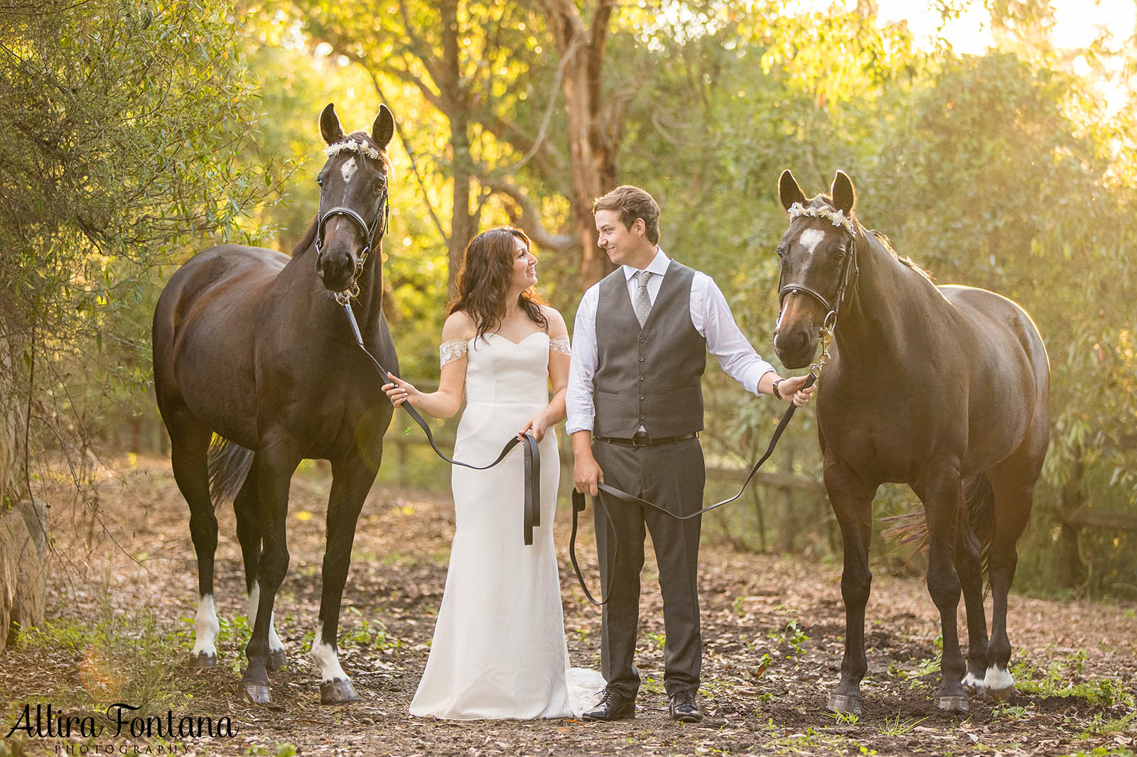 Victoria's wedding photo session at Galston Rural Spots Facility 