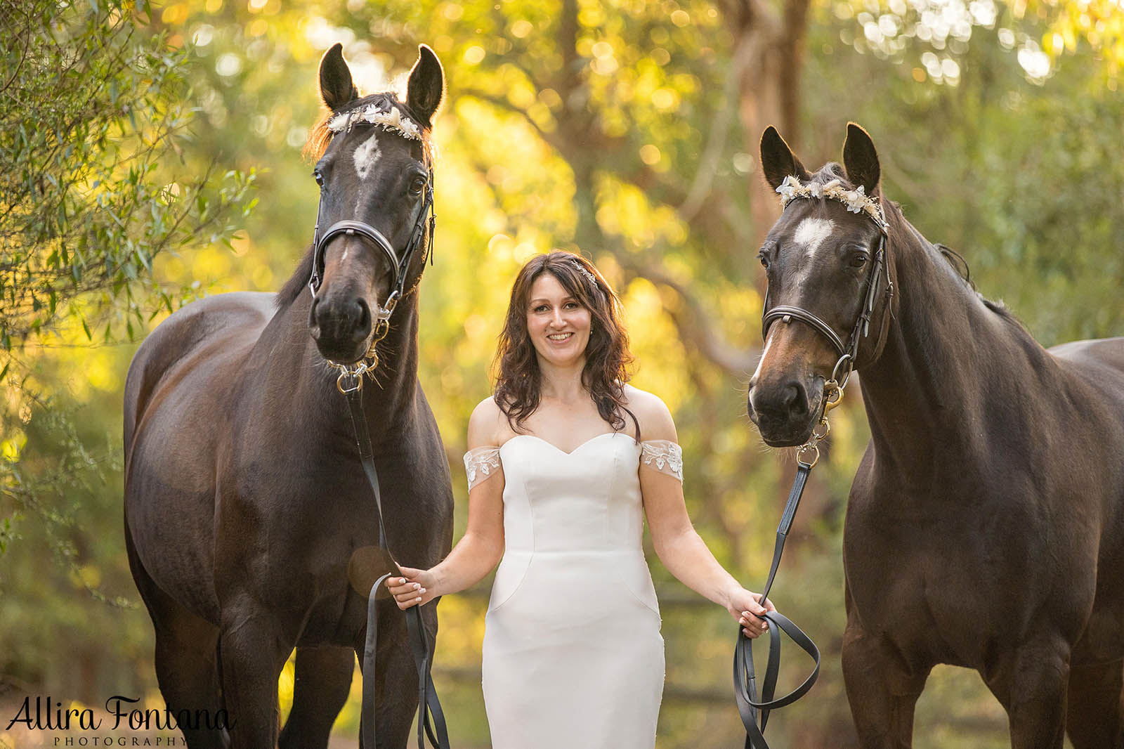 Victoria's wedding photo session at Galston Rural Spots Facility 