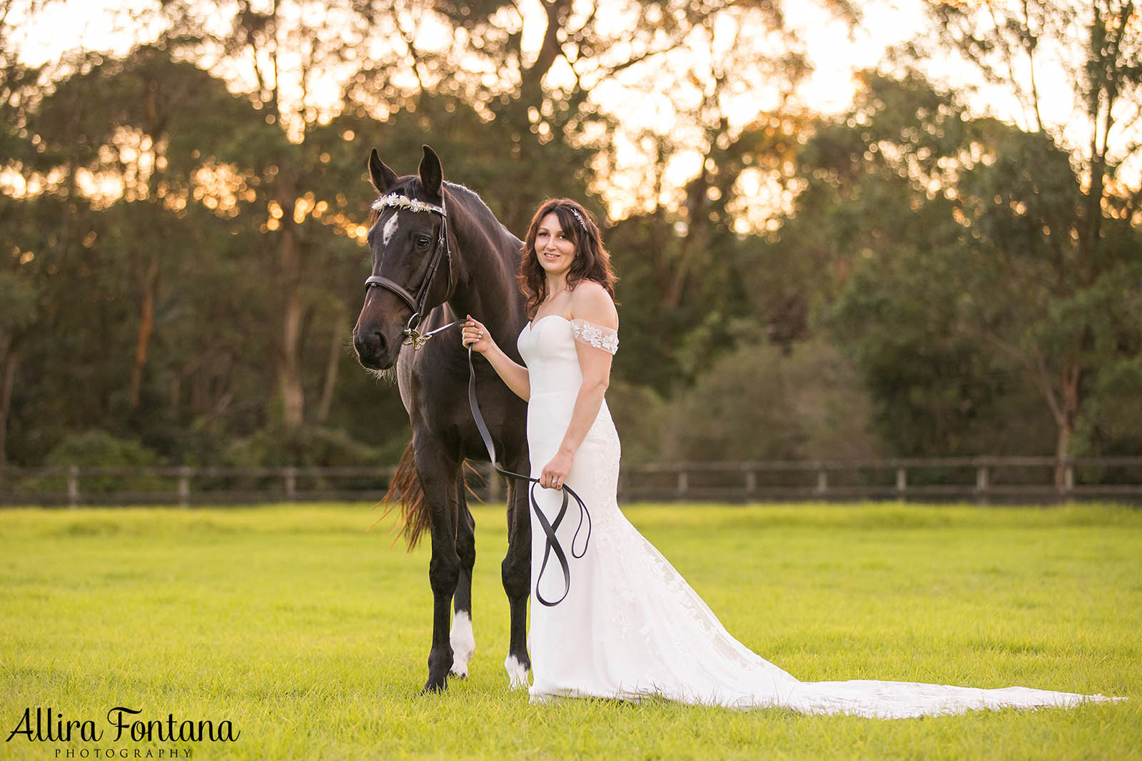 Victoria's wedding photo session at Galston Rural Spots Facility 