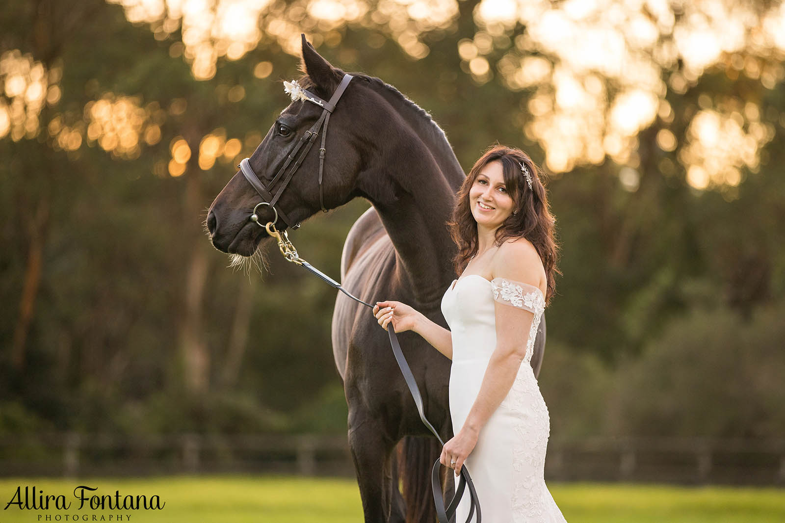 Victoria's wedding photo session at Galston Rural Spots Facility 