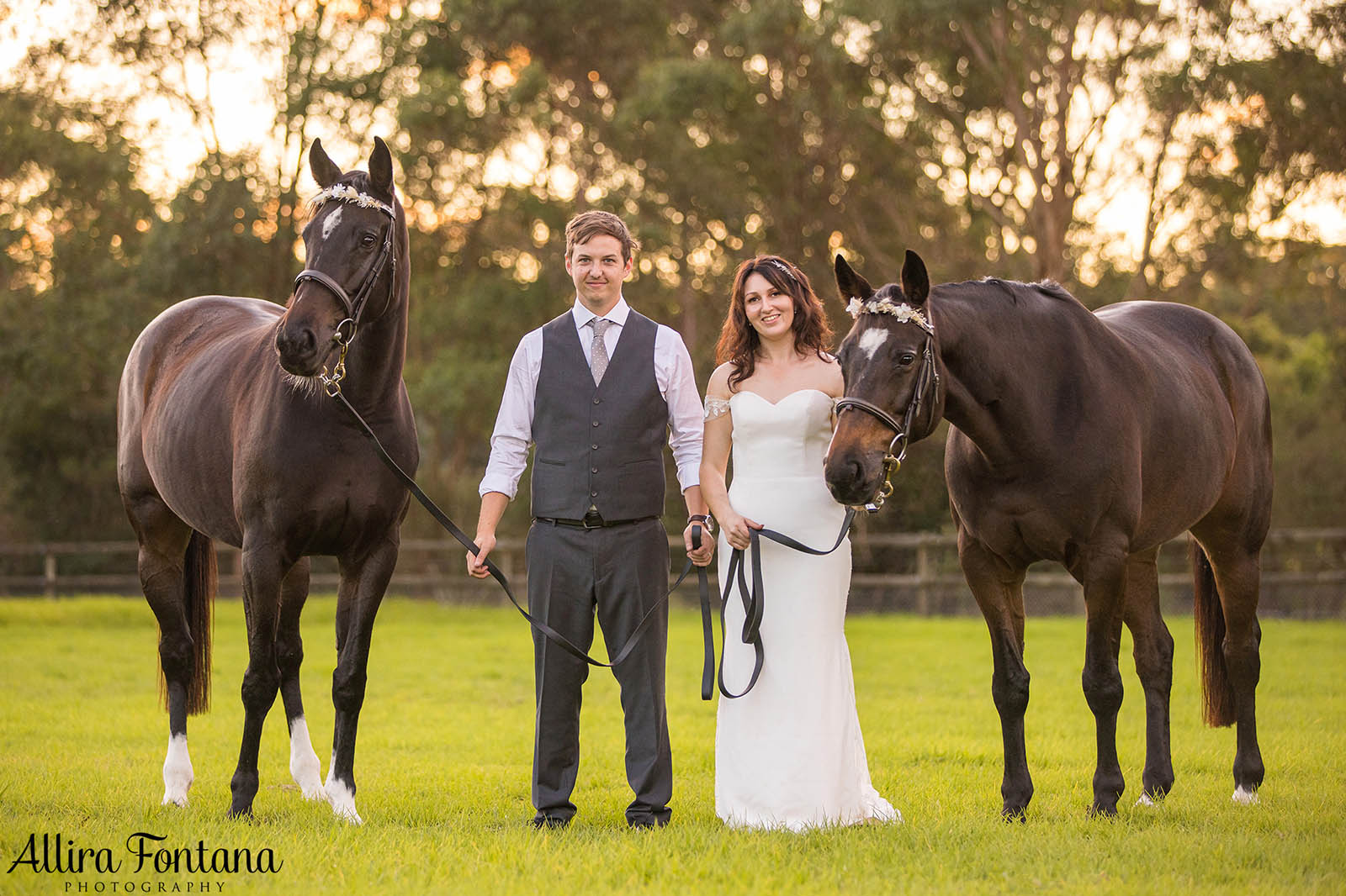 Victoria's wedding photo session at Galston Rural Spots Facility 