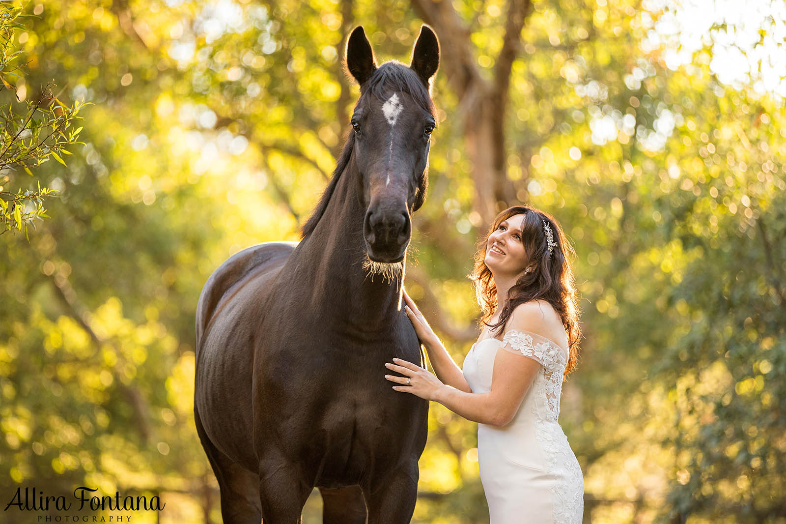 Victoria's wedding photo session at Galston Rural Spots Facility 