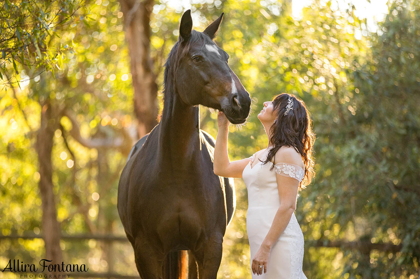 Victoria's wedding photo session at Galston Rural Spots Facility 