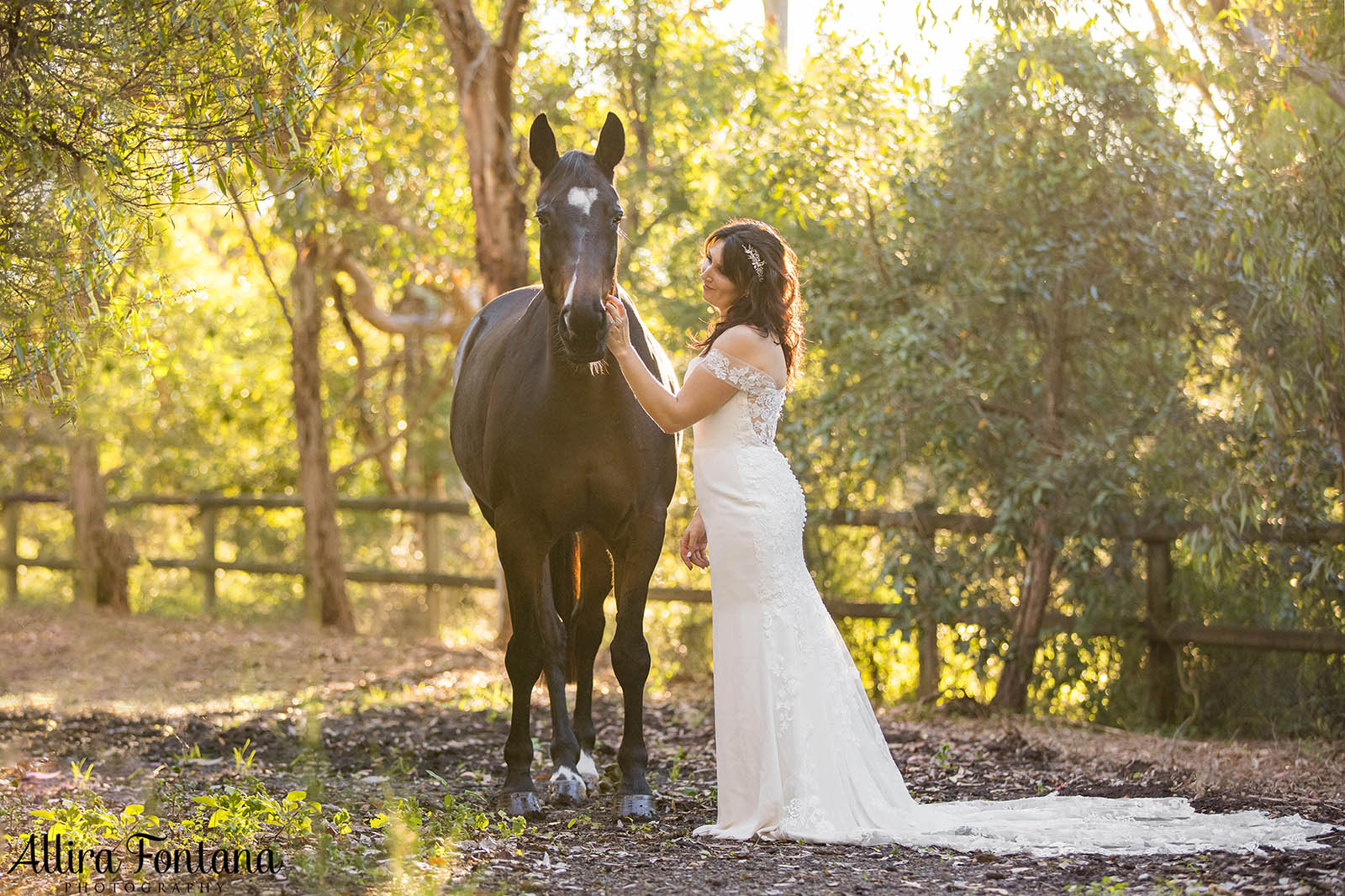 Victoria's wedding photo session at Galston Rural Spots Facility 