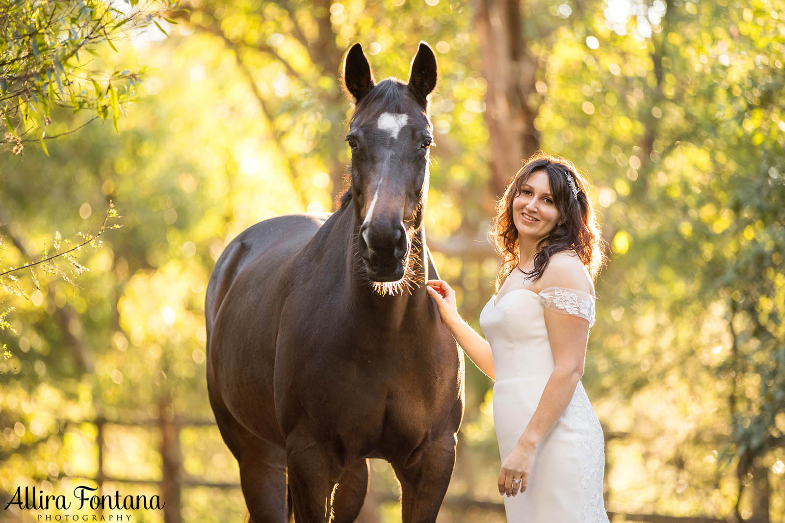 Victoria's wedding photo session at Galston Rural Spots Facility 