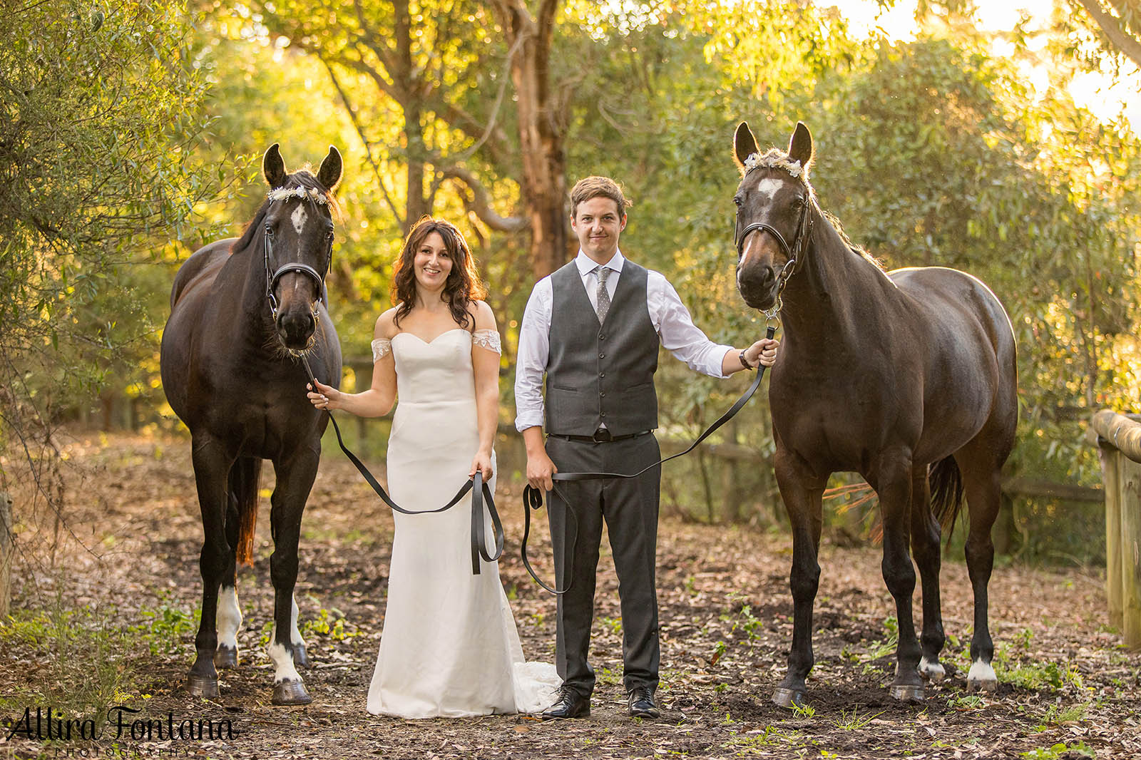 Victoria's wedding photo session at Galston Rural Spots Facility 