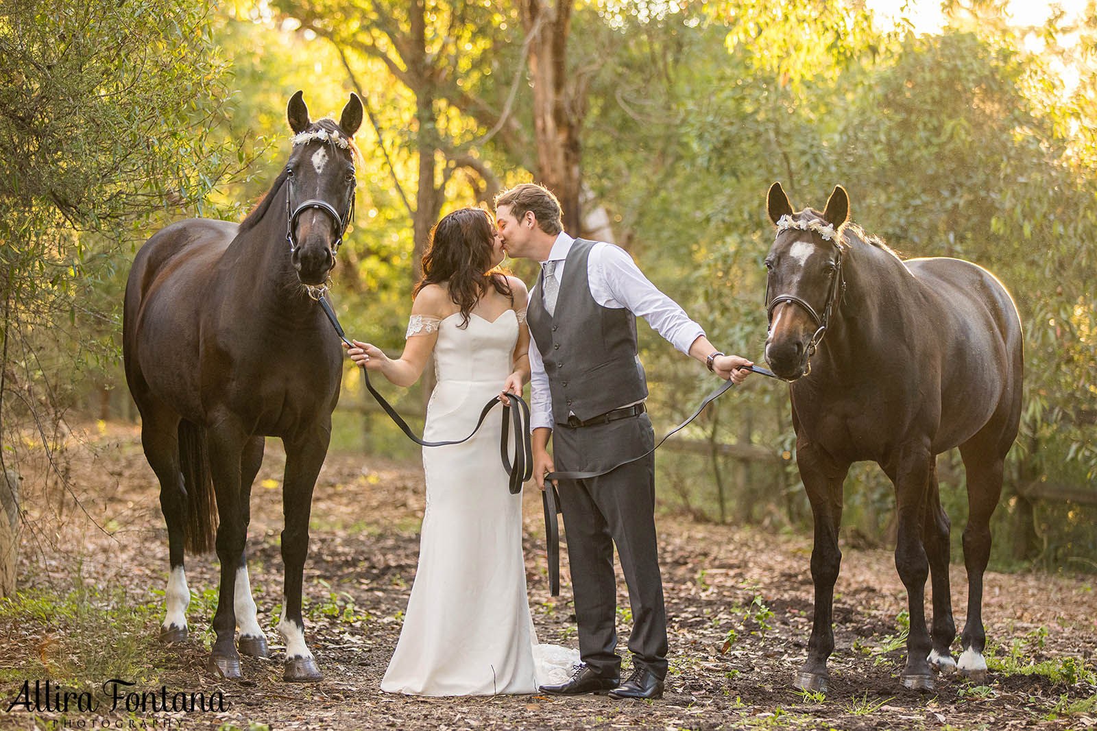 Victoria's wedding photo session at Galston Rural Spots Facility 