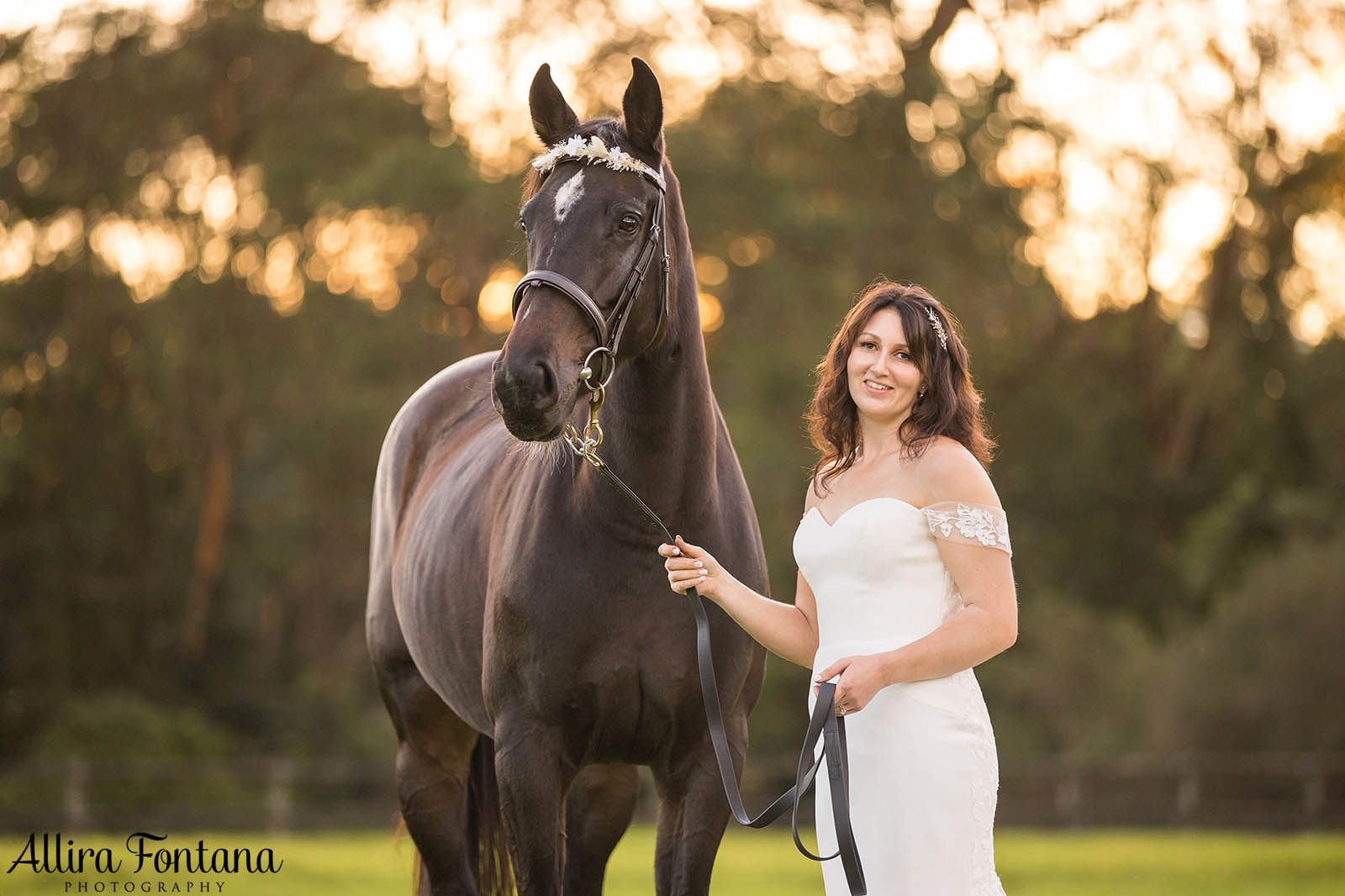 Victoria's wedding photo session at Galston Rural Spots Facility 