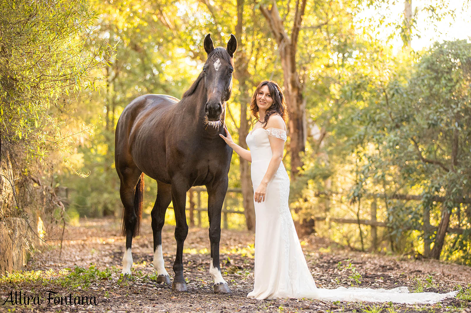 Victoria's wedding photo session at Galston Rural Spots Facility 