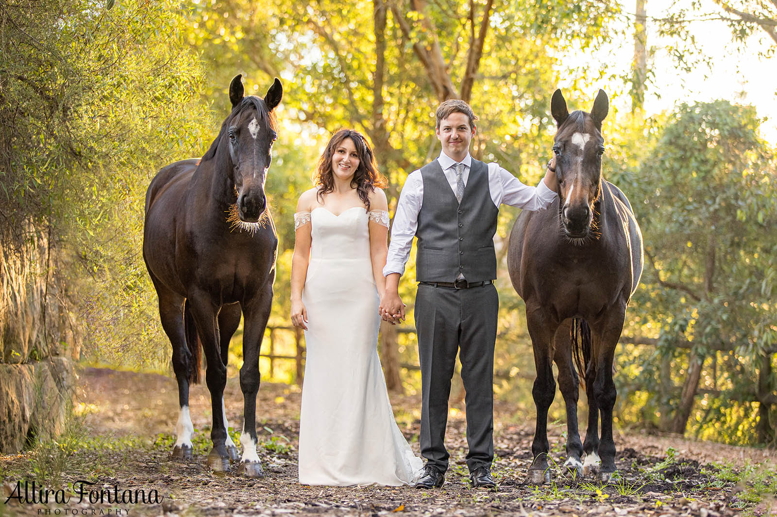 Victoria's wedding photo session at Galston Rural Spots Facility 