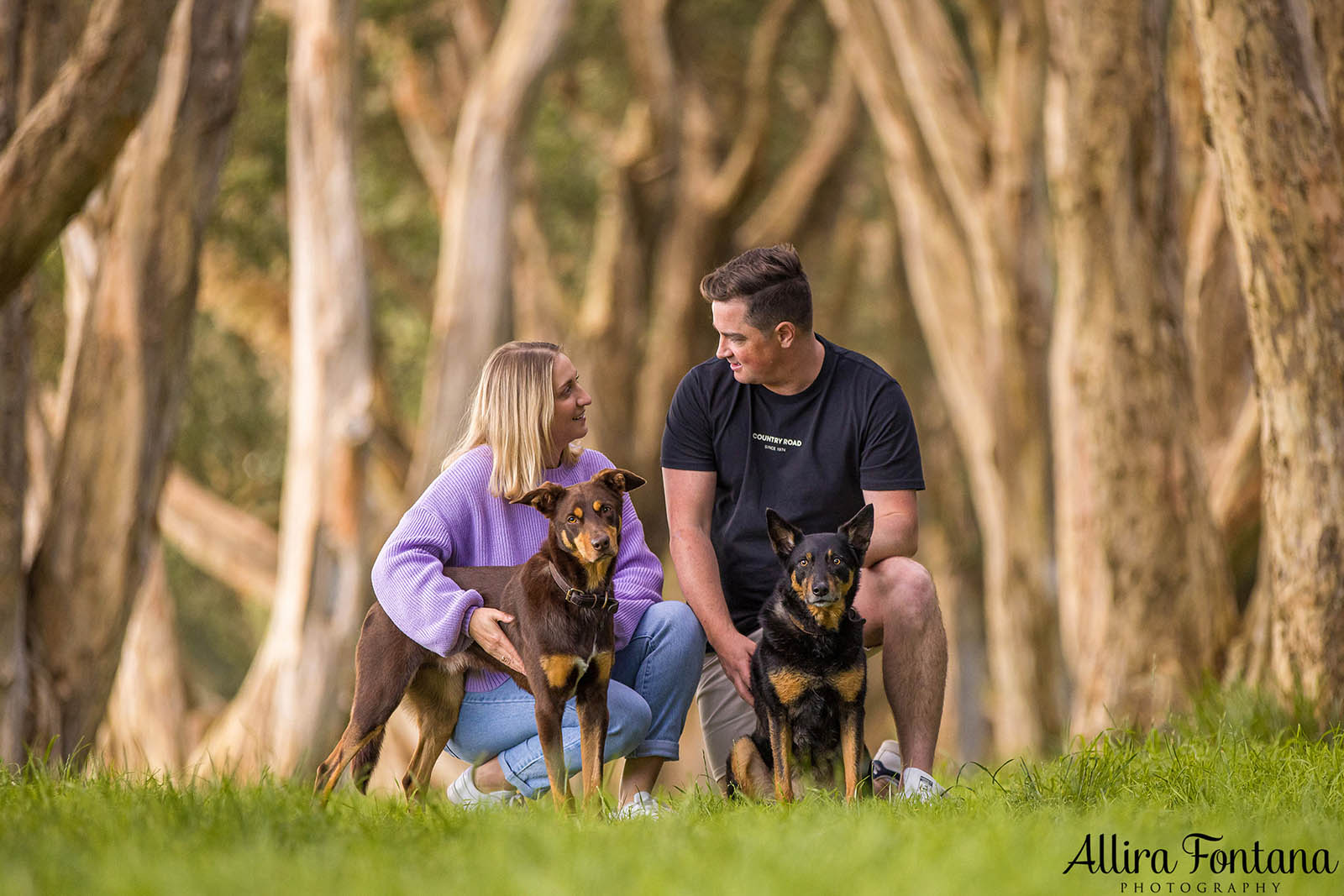 Mack and Pepper's photo session at Centennial Park 