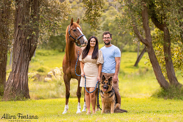 Xena and Connie's photo session at home