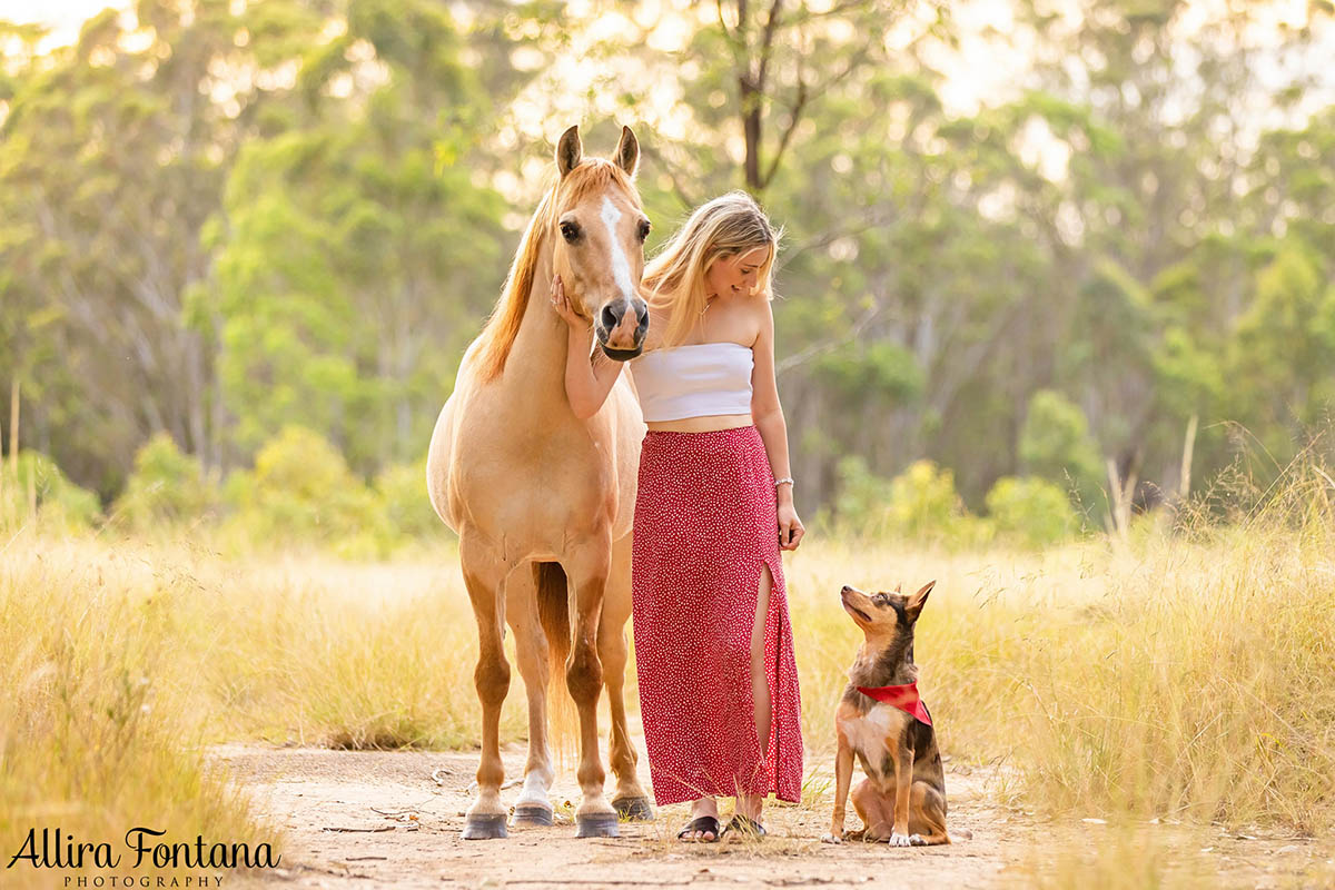 Trista's photo session with Dazzle and Lexi 