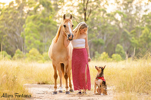 Trista's photo session with Dazzle and Lexi