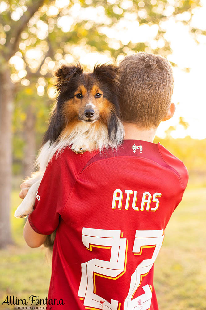 Atlas and Sparky's photo session at Rouse Hill Regional Park 