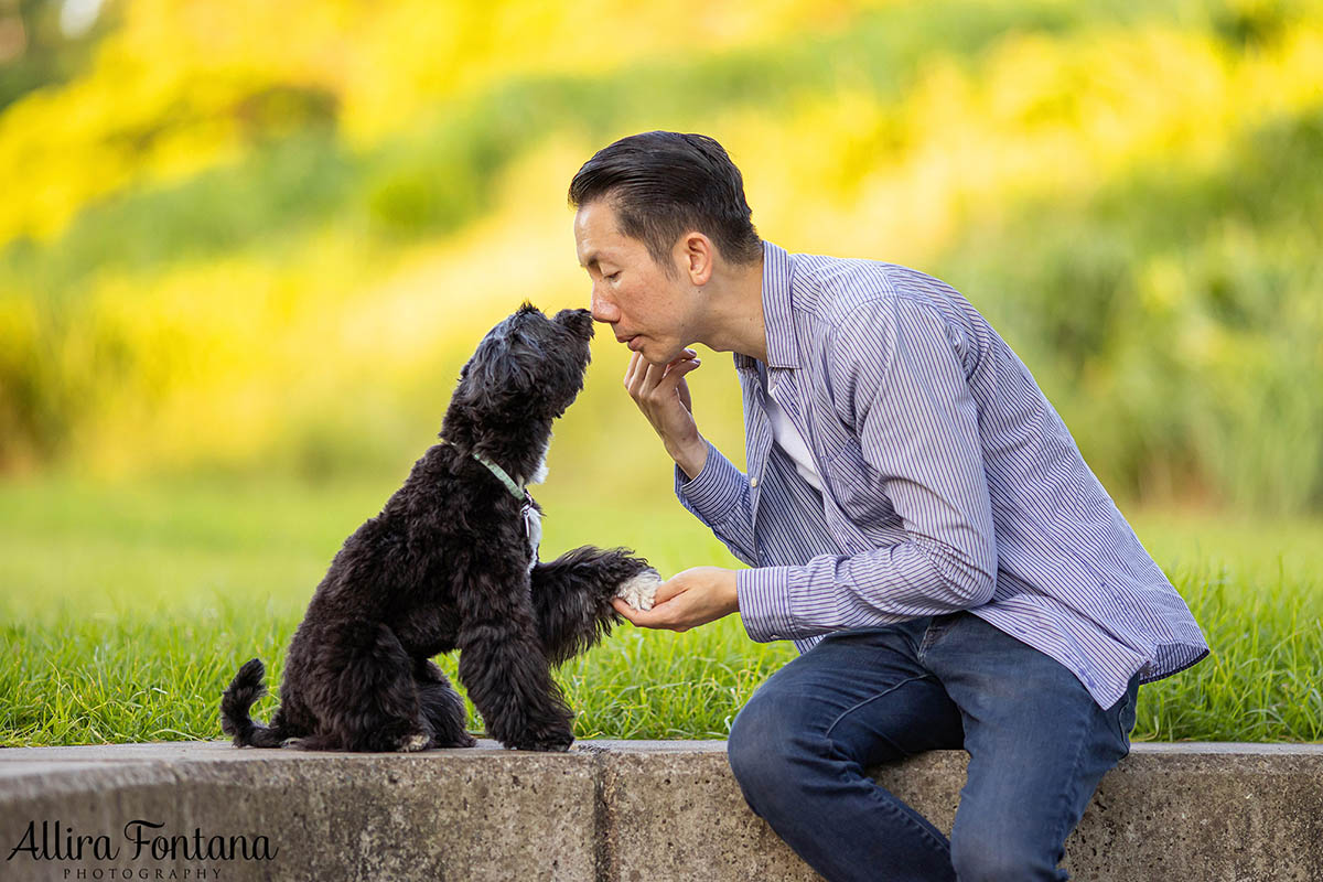 Ernie's photo session at the stunning Sydney Park 