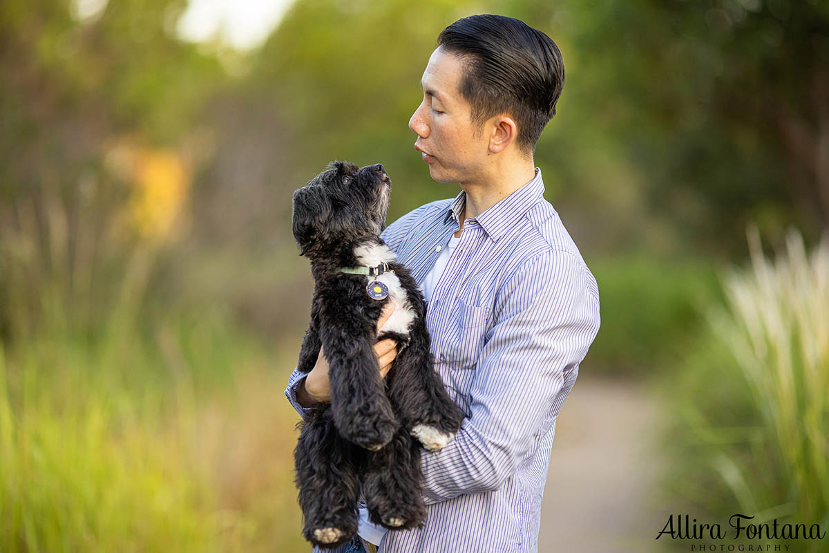 Ernie's photo session at the stunning Sydney Park 