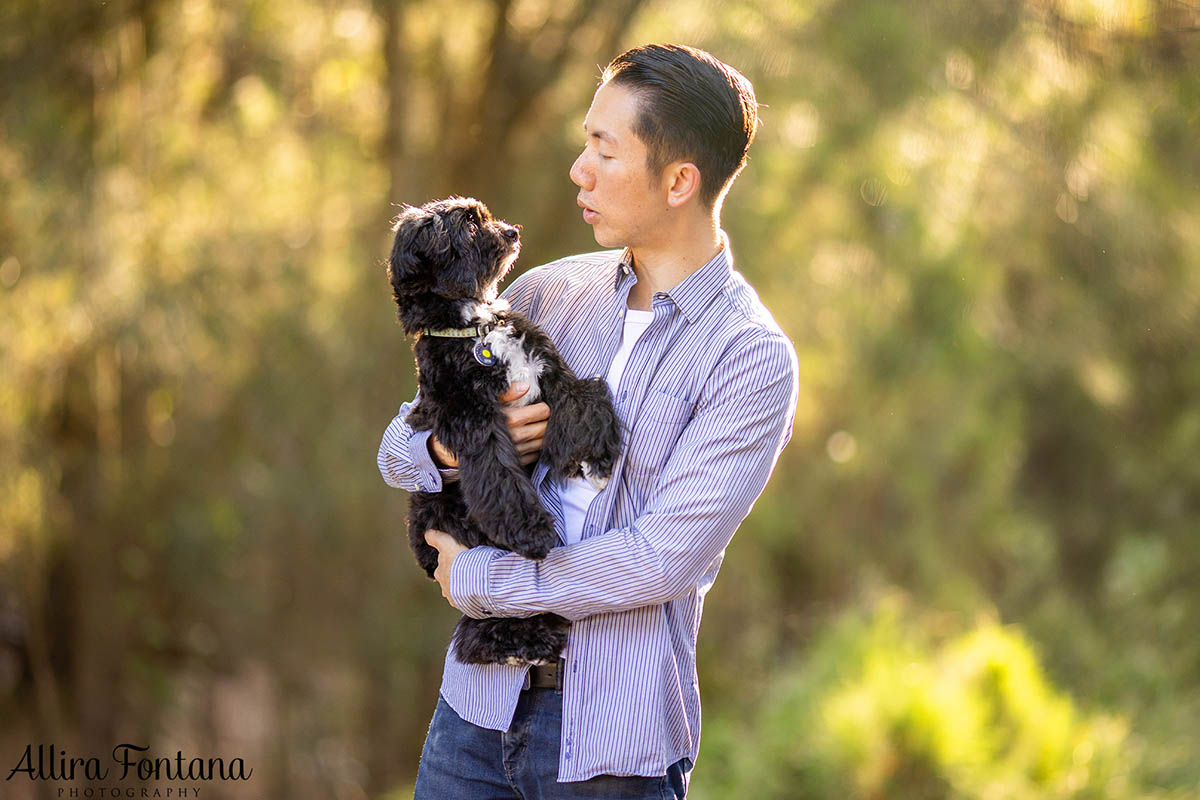 Ernie's photo session at the stunning Sydney Park 