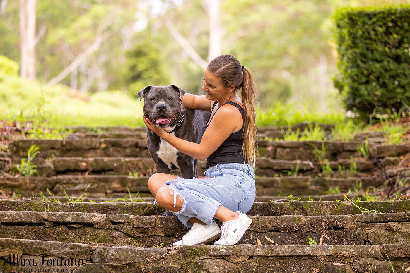 Diesel and Sacha's photo session at Castle Hill Heritage Park 