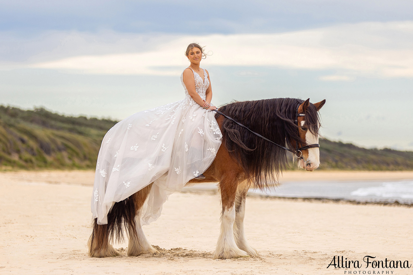 Emily's wedding photo session at Warrain Beach 