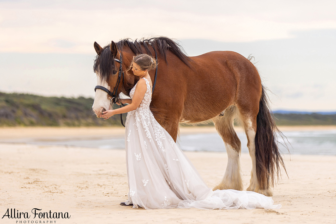 Emily's wedding photo session at Warrain Beach 