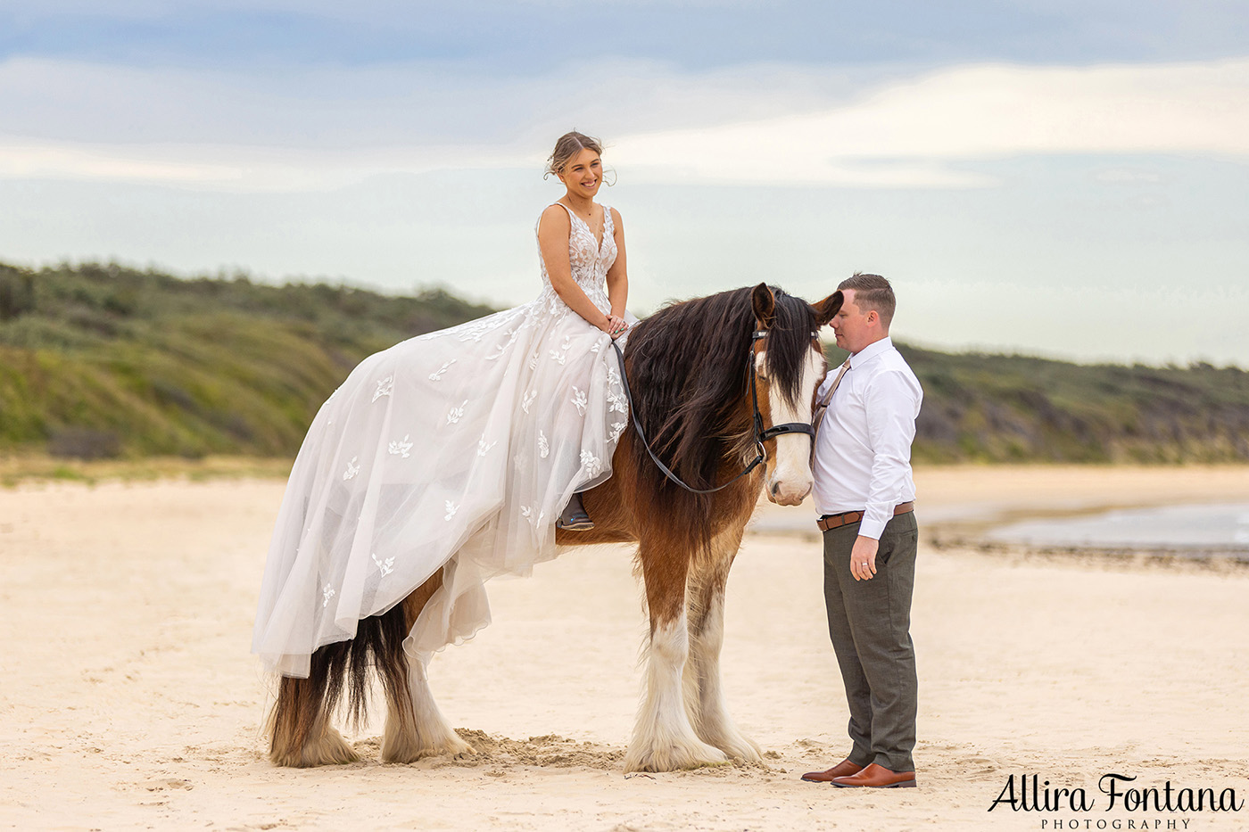 Emily's wedding photo session at Warrain Beach 