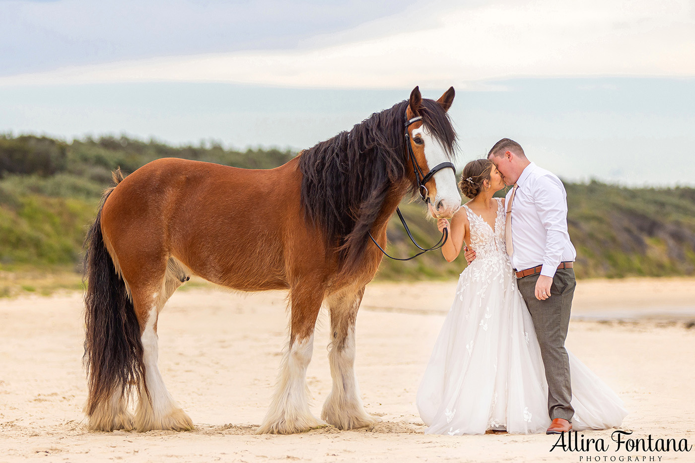 Emily's wedding photo session at Warrain Beach 