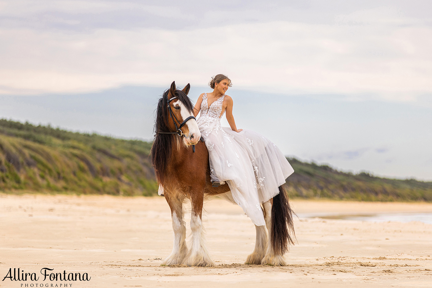 Emily's wedding photo session at Warrain Beach 