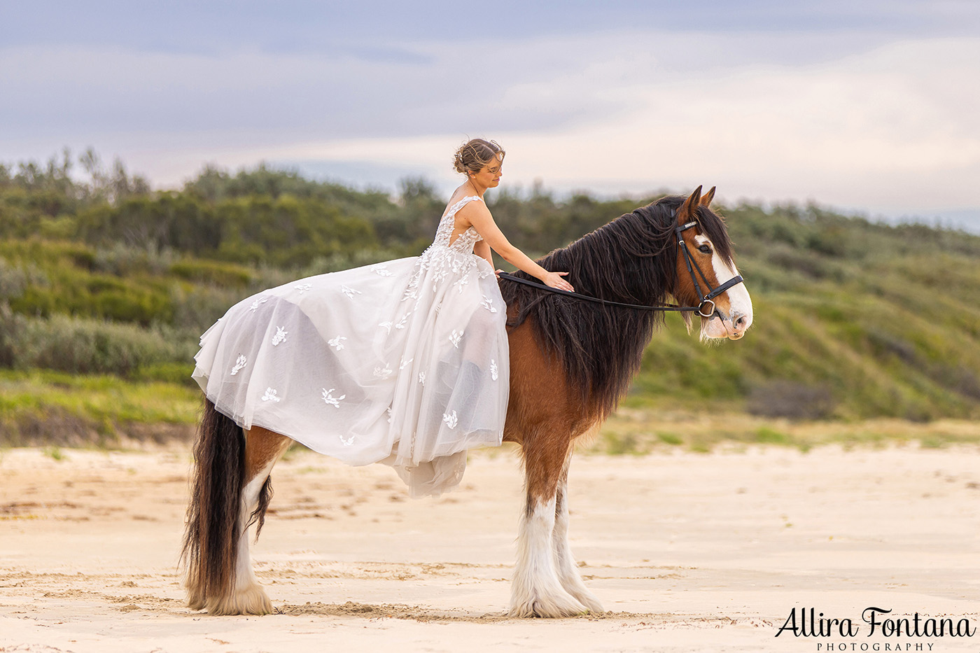 Emily's wedding photo session at Warrain Beach 