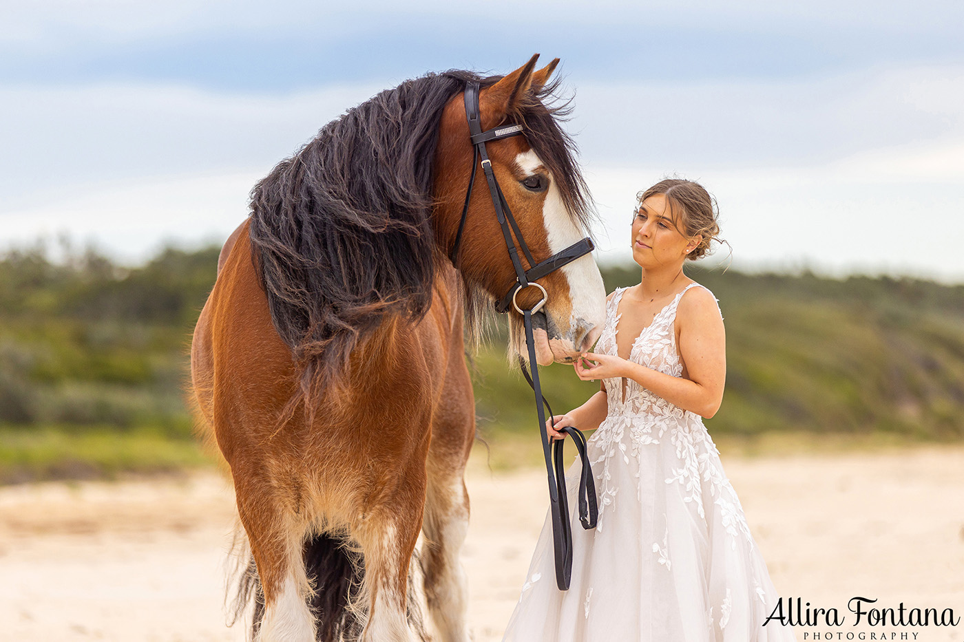 Emily's wedding photo session at Warrain Beach 