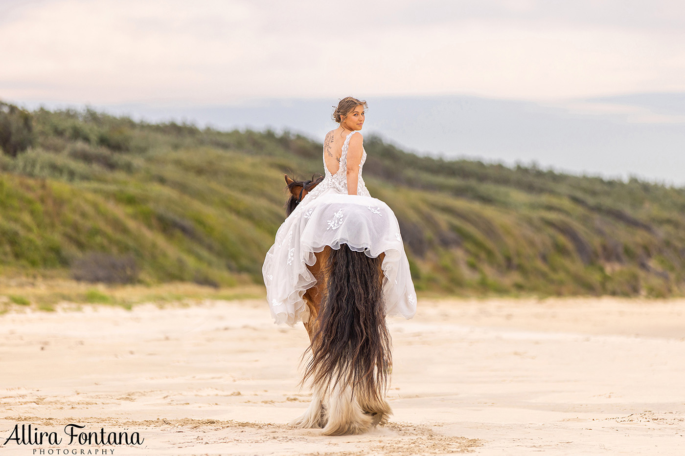 Emily's wedding photo session at Warrain Beach 