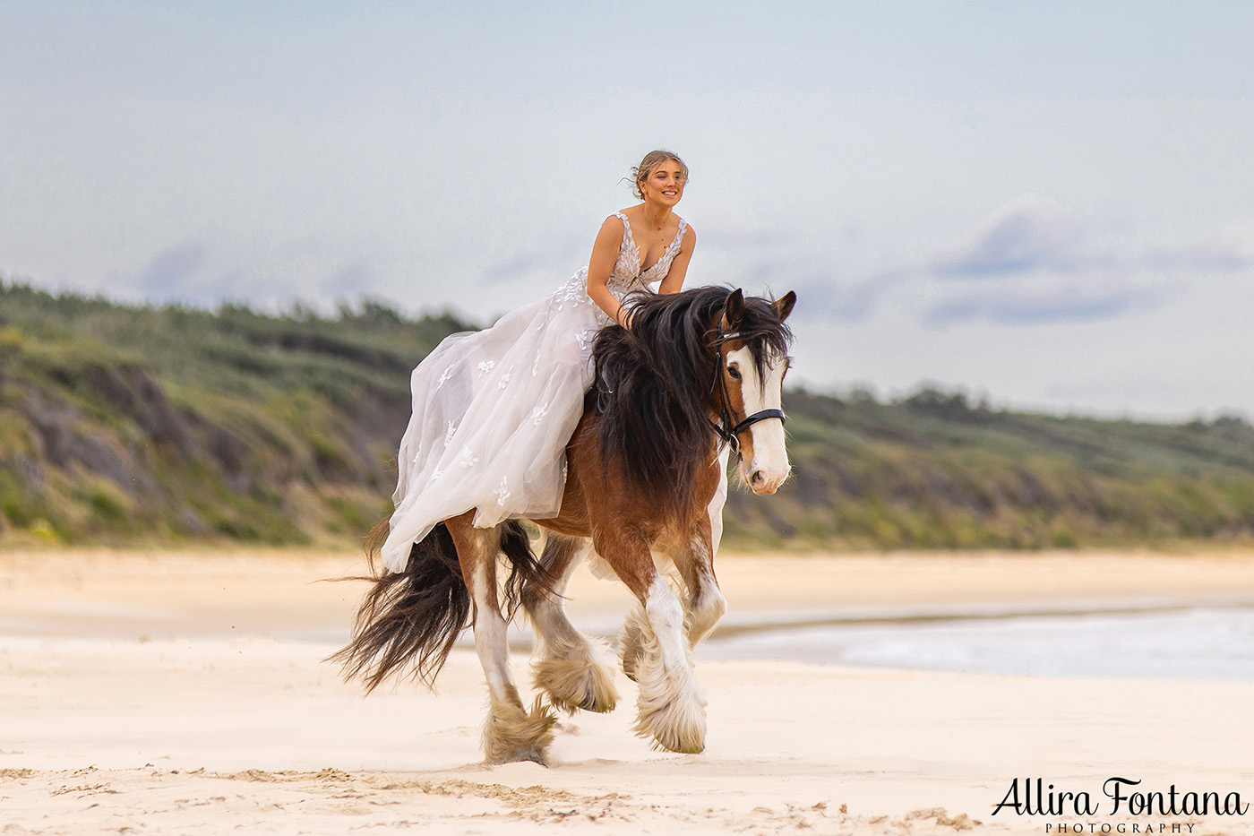 Emily's wedding photo session at Warrain Beach 