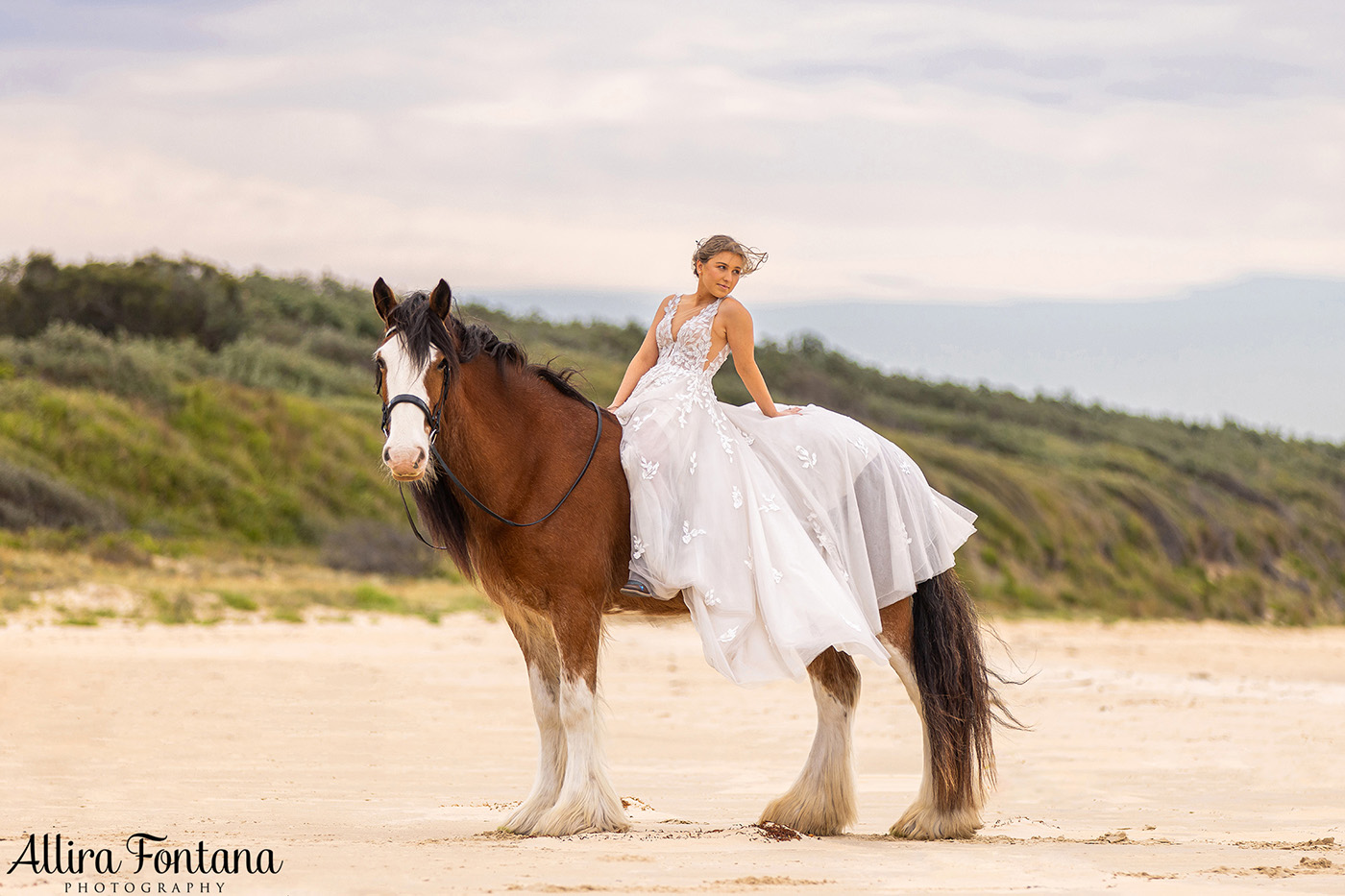 Emily's wedding photo session at Warrain Beach 