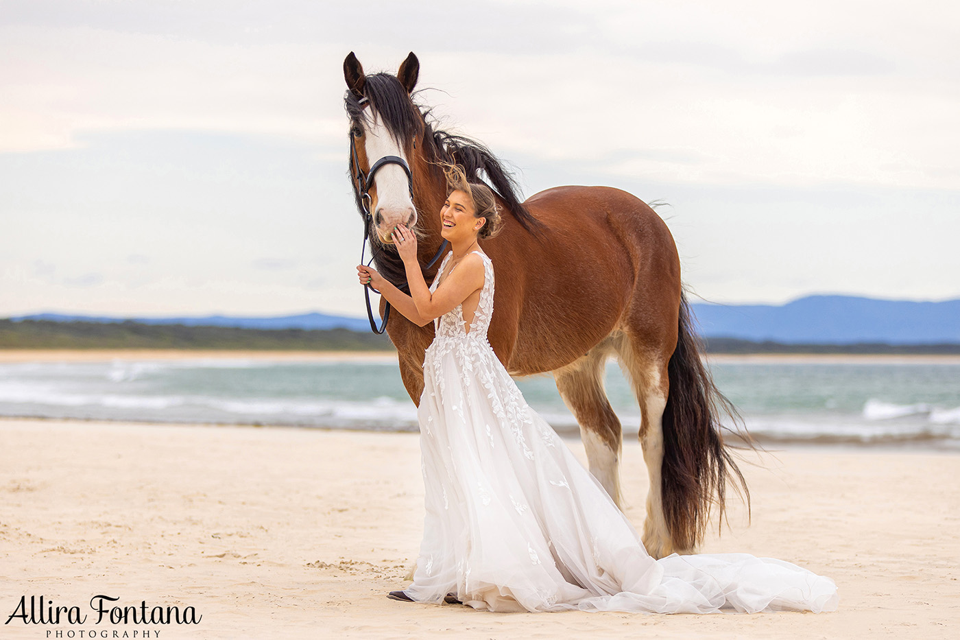 Emily's wedding photo session at Warrain Beach 