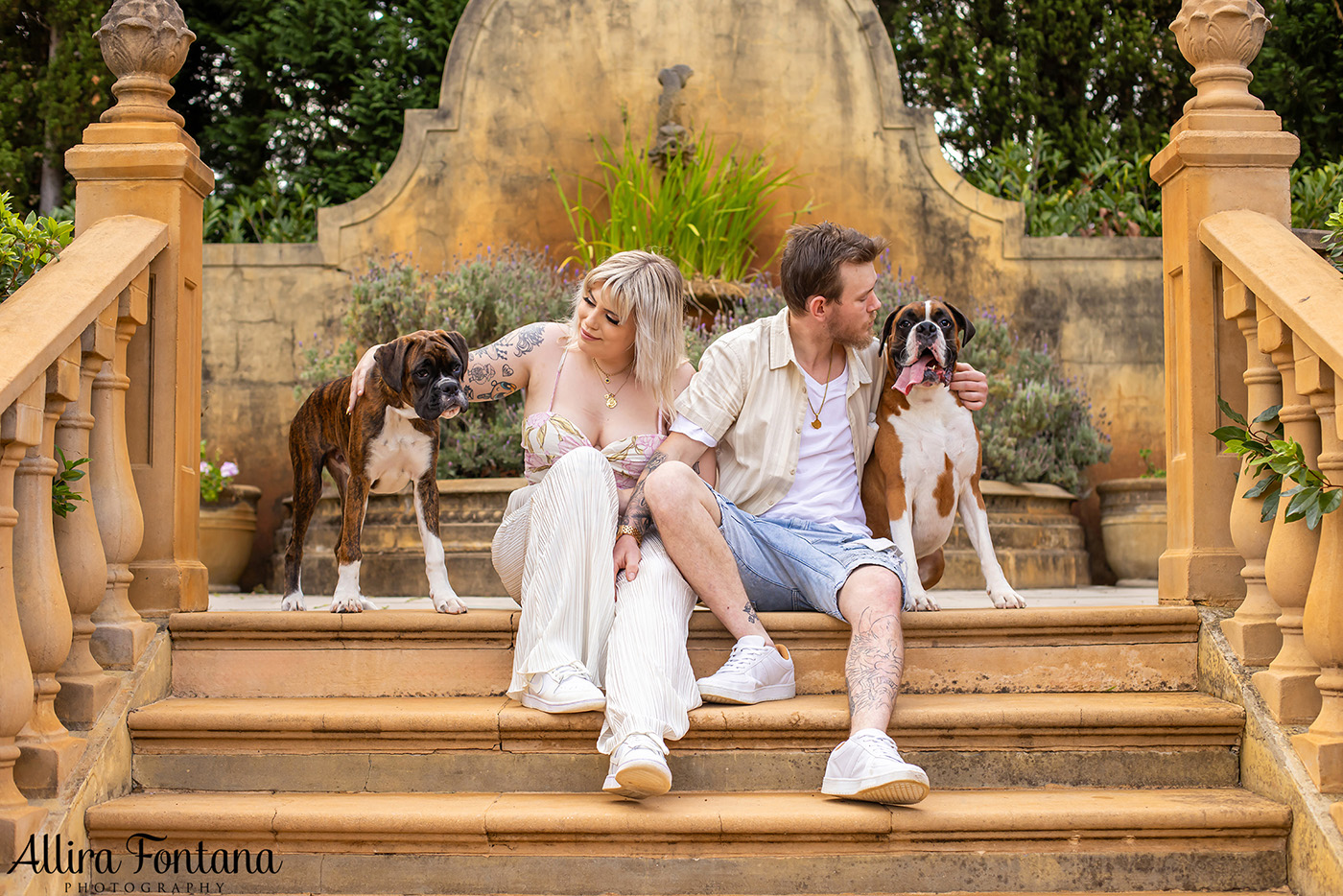 Gus and Benny's photo session at Fagan Park