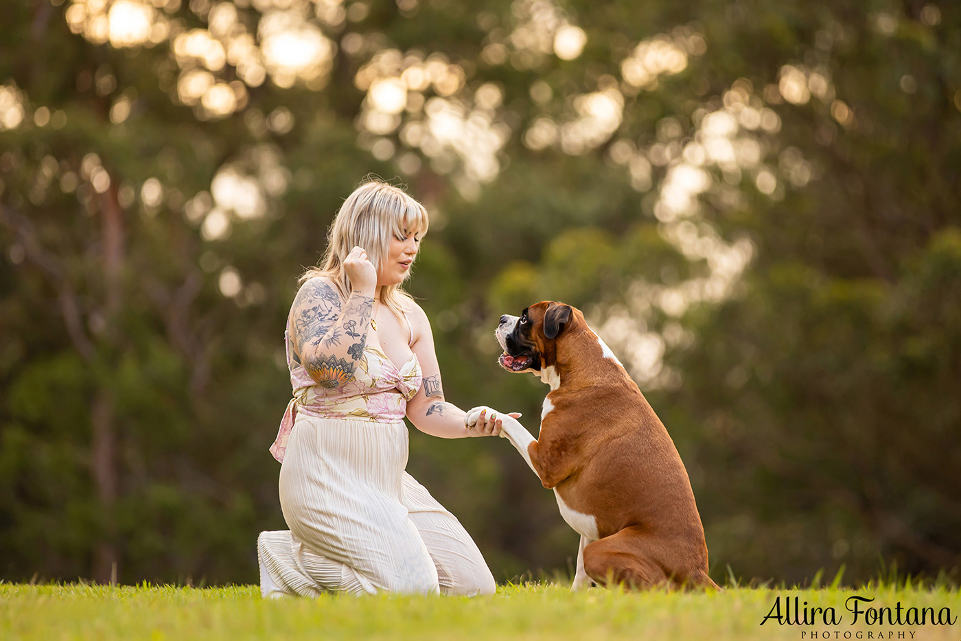 Gus and Benny's photo session at Fagan Park