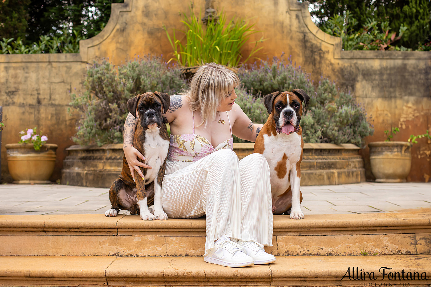 Gus and Benny's photo session at Fagan Park