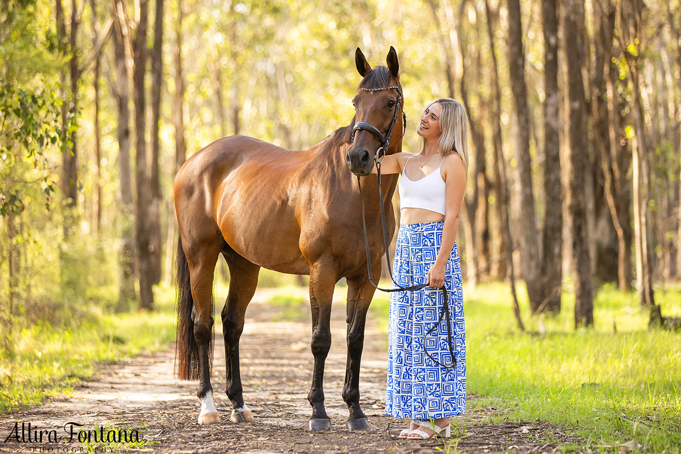 Trista and Petch's photo session at Scheyville National Park
