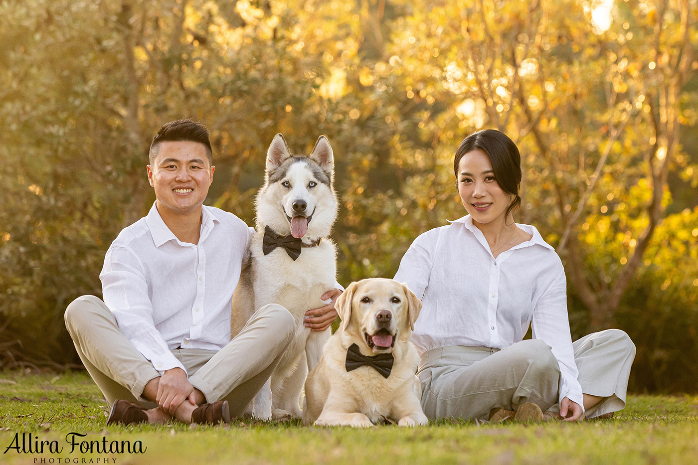 The Liang family photo session at Fagan Park