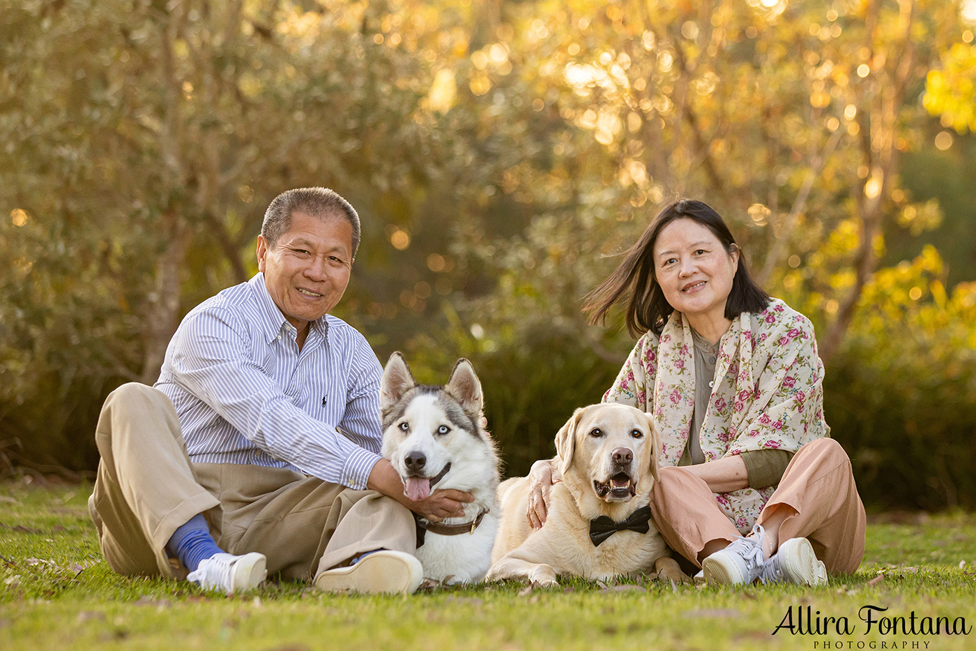 The Liang family photo session at Fagan Park