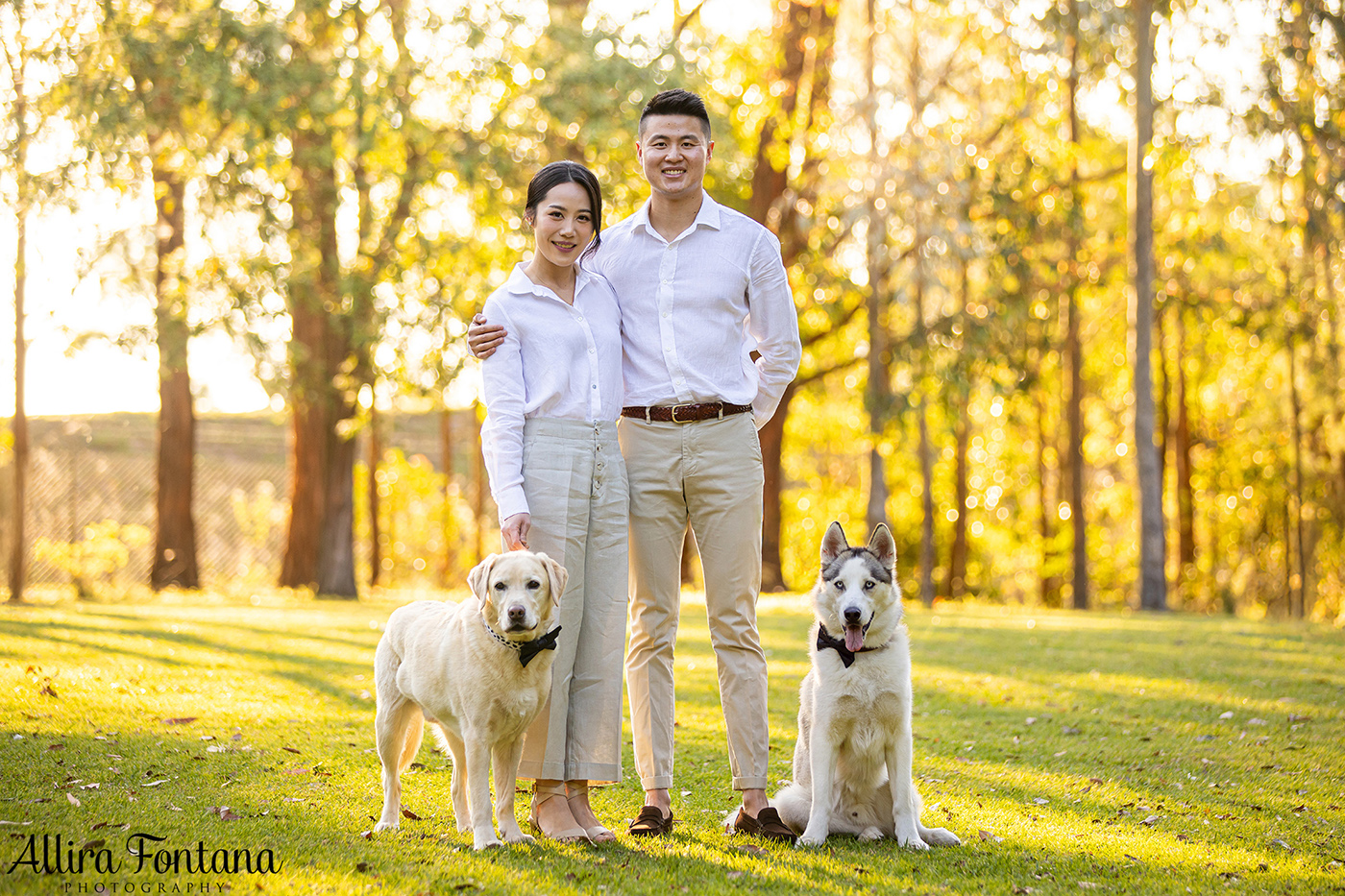 The Liang family photo session at Fagan Park